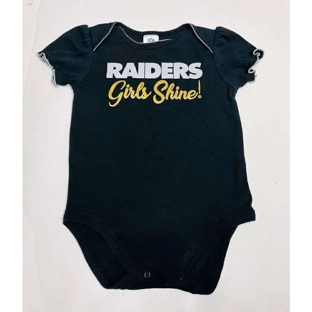 Team Apparel Raiders Bodysuit   Girls Sz 6-12 Months
